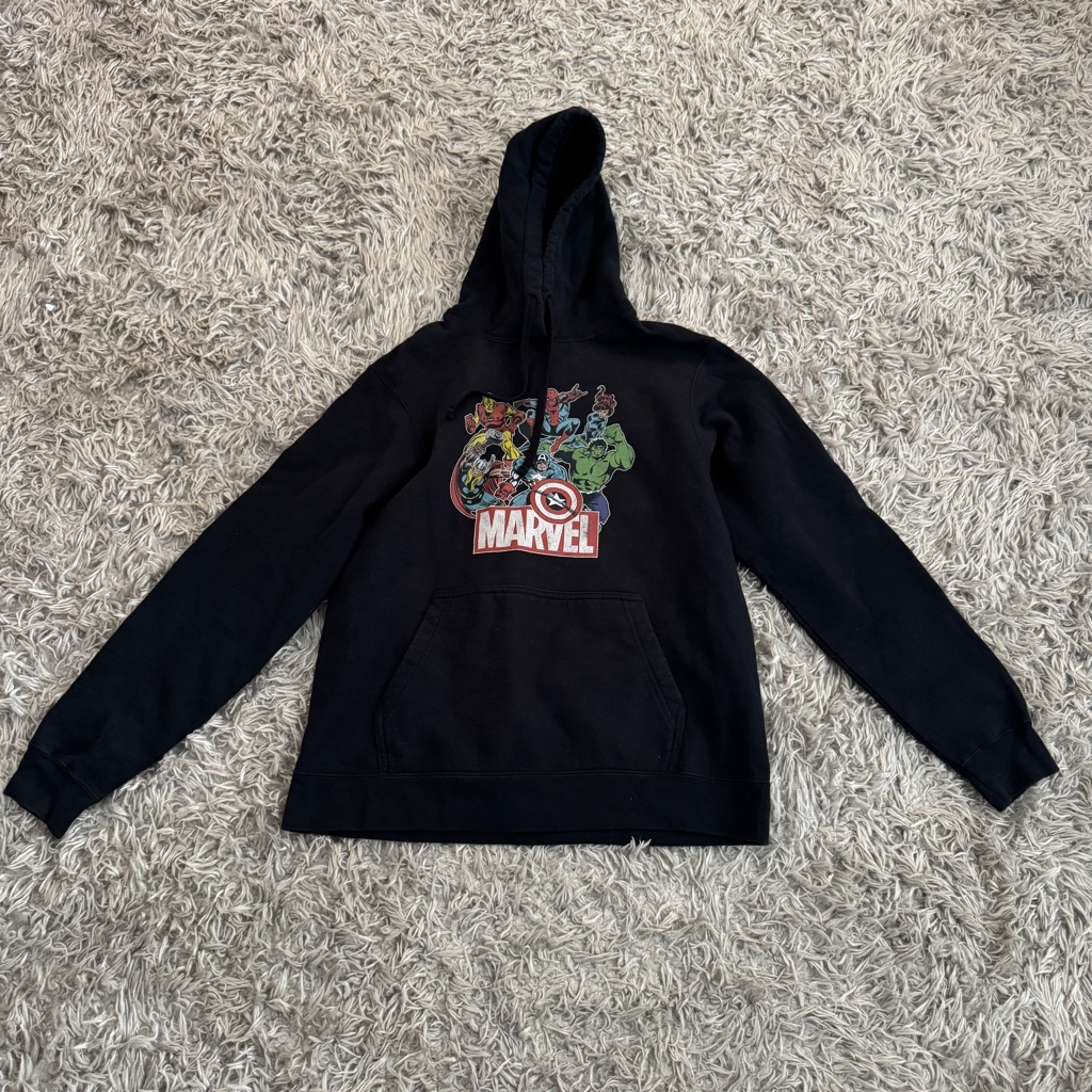 Marvel Black Avengers Drawstring Hoodie